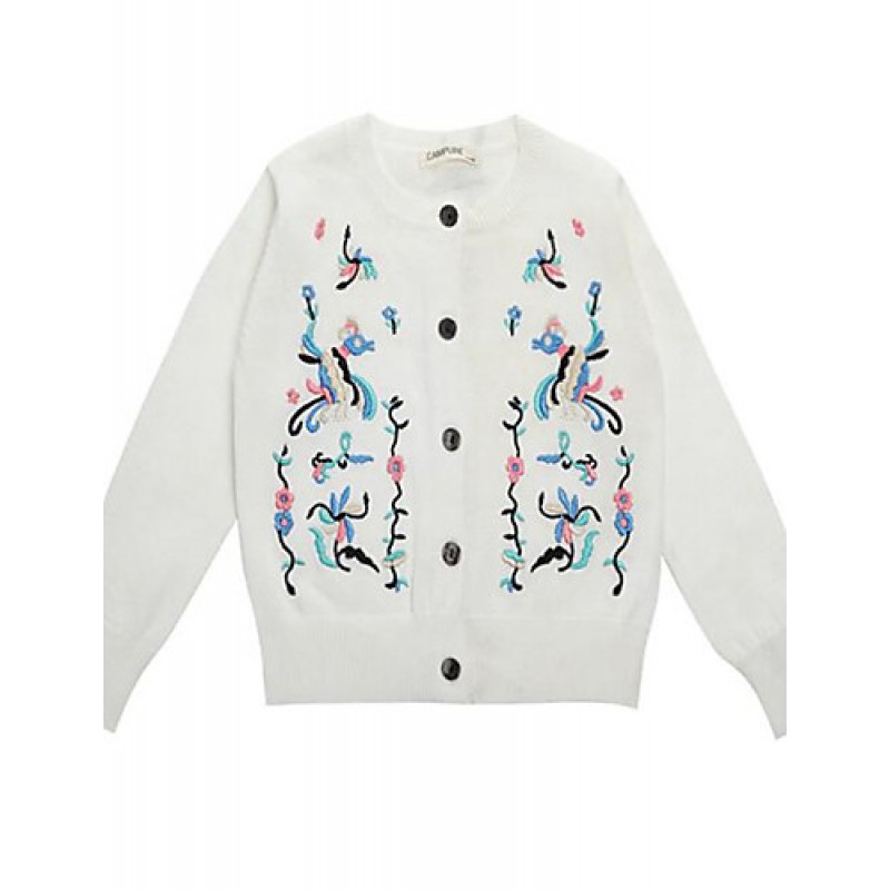 Girl's Casual/Daily Solid Sweater & ...